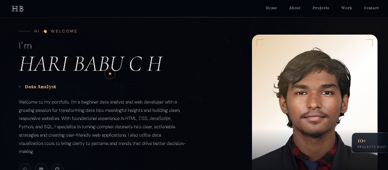 Portfolio website project preview