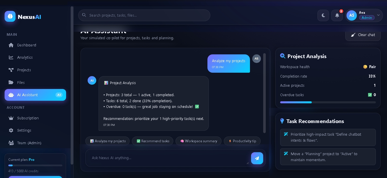 Authentication Screen
